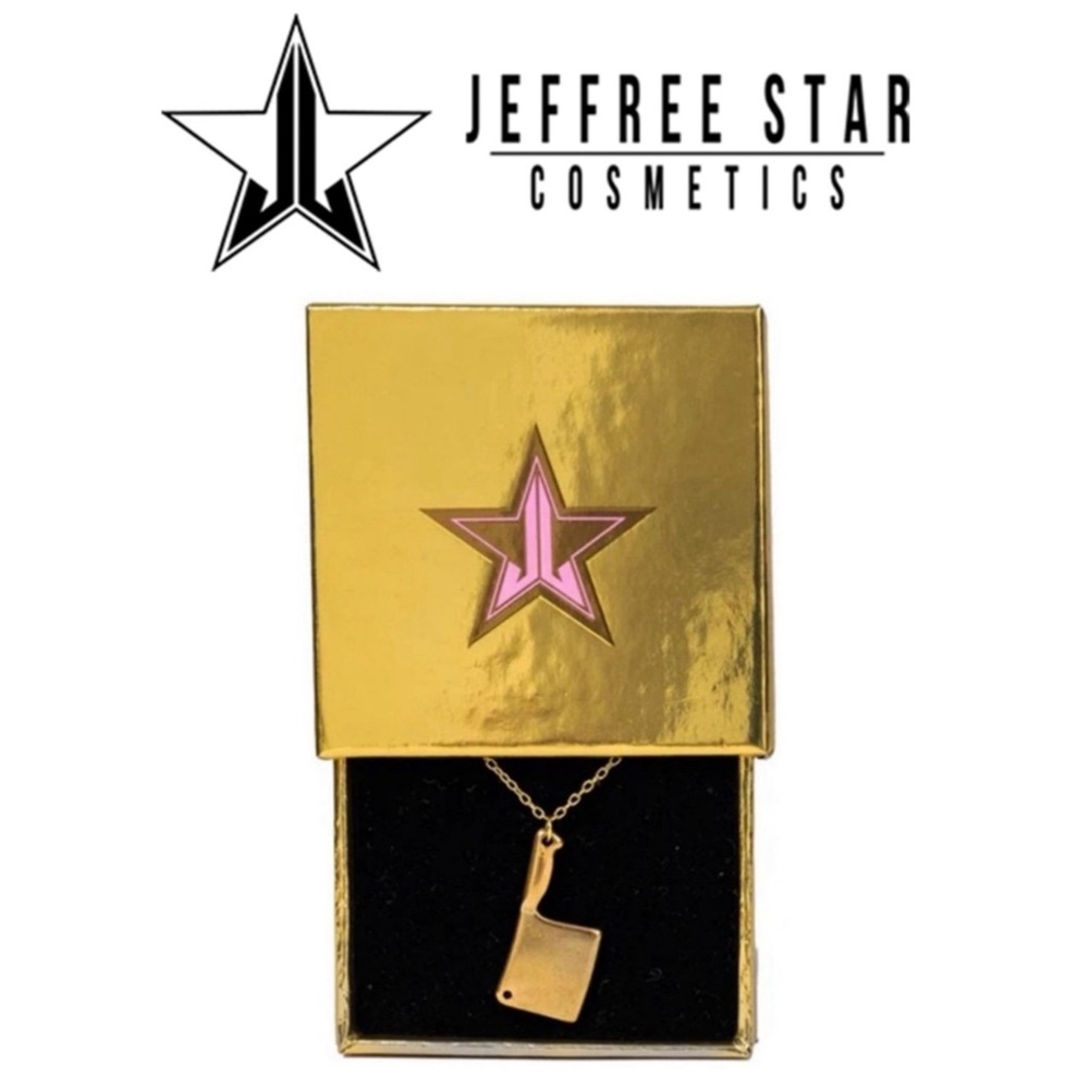 Jeffree Star Gold Plated Cleaver Necklace